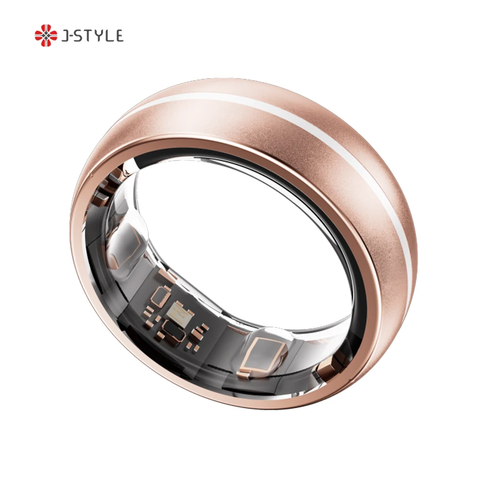 JCRING X1B Wholesale Bulk Titanium Stainless Steel Silver Smartring Sport Waterproof Rose Gold Smart Health Ring For Women Men