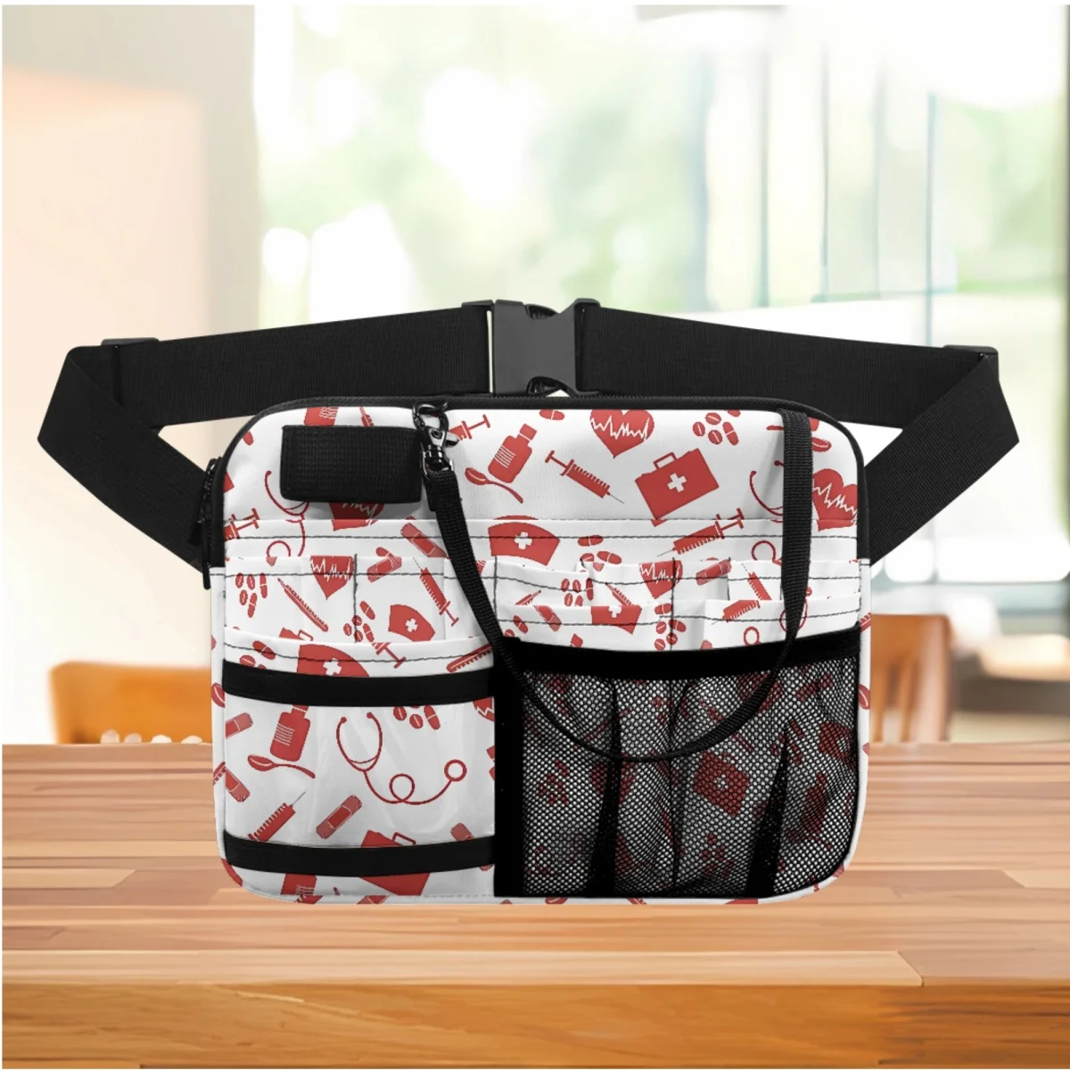 Print on Demand Nursing Medical Belt Organizer for Women Physician Assistants Waist Bag Multi Pocket Fanny Pack Hip Bags 2023