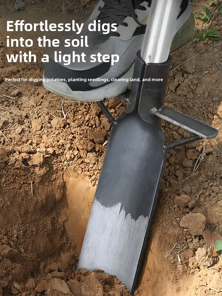 Manganese Steel ovel Lo Yang ovel Tree Digging Soil Digging Root Hole Bamboo Ditch ovel Tool for Gardening And Horticul...