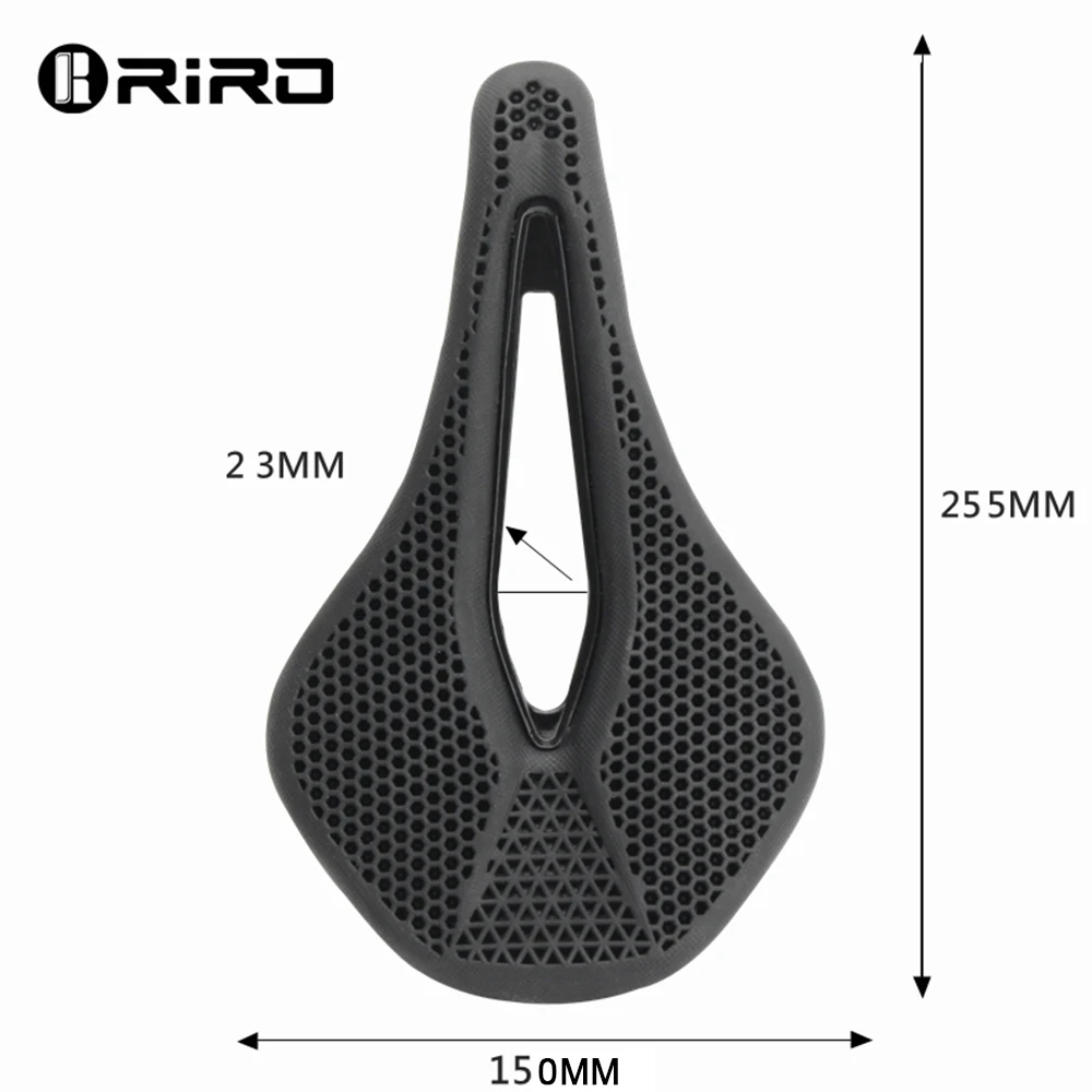 RIRO MTB 3D Bicycle Saddle Honeycomb Bionic Structure Comfortable Cushion Wear-resistant Durable Non-slip Road Bike Accessories