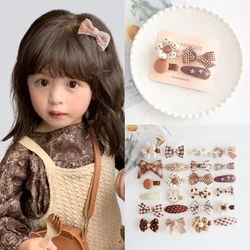 Mini Pince à Cheveux pour Bébé Fille, 4 Pièces/Ensemble, Nministériels d Floral Mignon, Princesse Lapin, Épingle pour Tout-Petits, Belle Frange Latérale, Accessoires