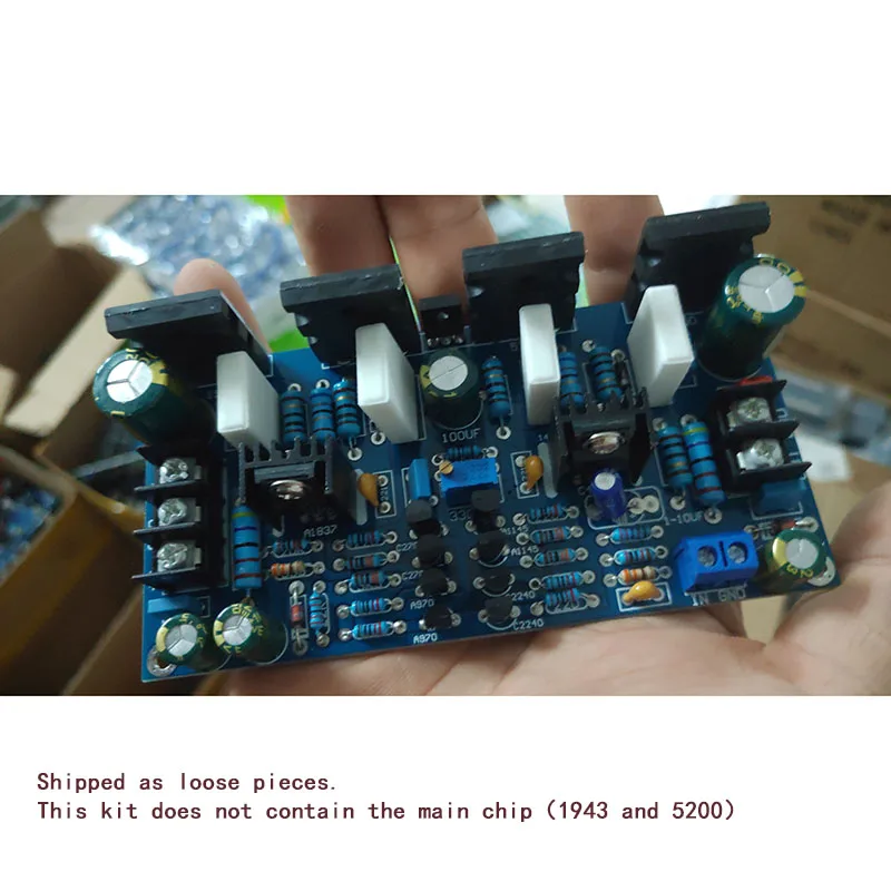 (Without main chip) Diy Kits Mono 200W Power Amplifier Board 1943 + 5200 High Power Rear Power Amplifier Board