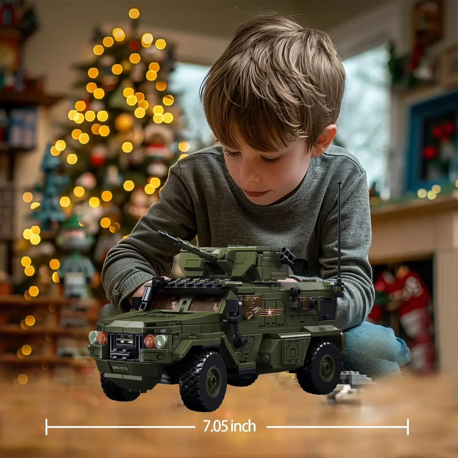 519PCS Typhoon-VDVS Assault Gepantserde Voertuig Auto Bouwstenen Sets Met Mini Figuren Poppen Educatief Speelgoed Cadeaus Voor kinderen