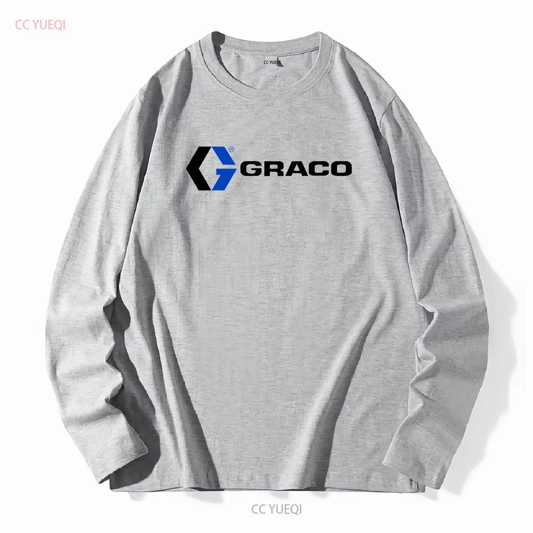 تي شيرت GRACO Drywall Stucco Pump Sprayer مقاس S إلى 5XL عتيق مغسول مريح ملابس الشارع أنيقة قليلاً ناعمة أوم