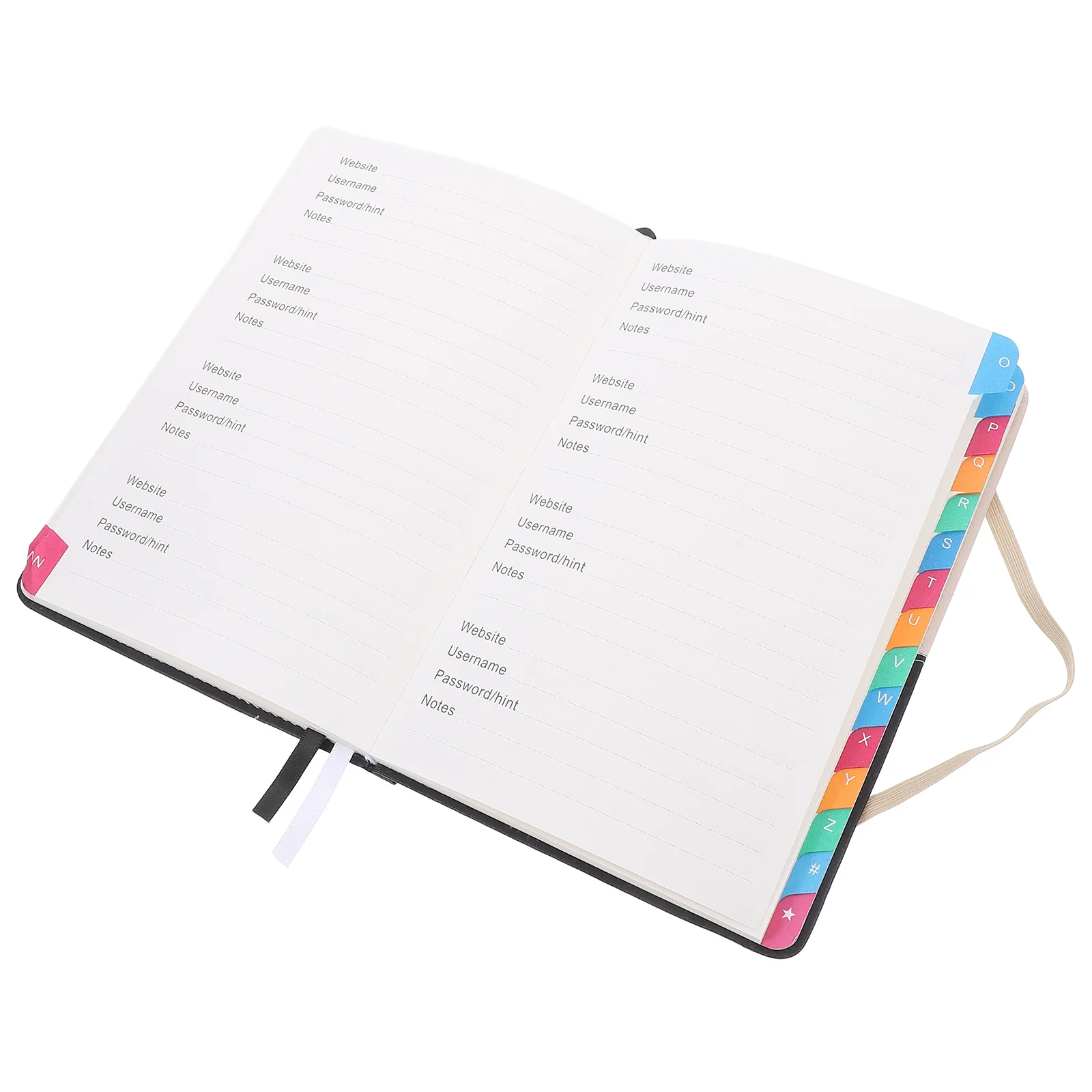 Alphabetical Code Book Versatile Address Password Notebook Phone Organizer for Numbers Small