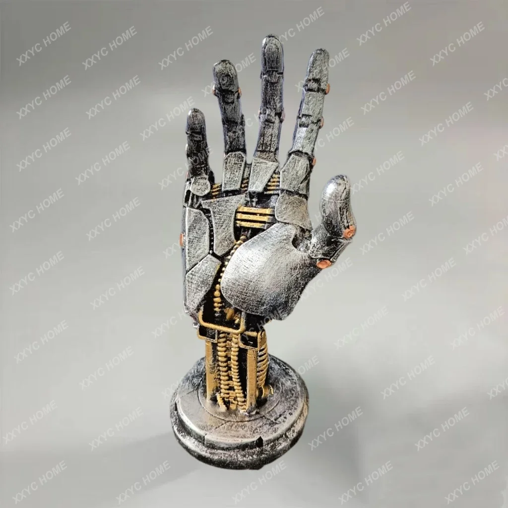 

Cyberpunk robot ornament Asura gamepad holder ring bracelet desktop holder photo background