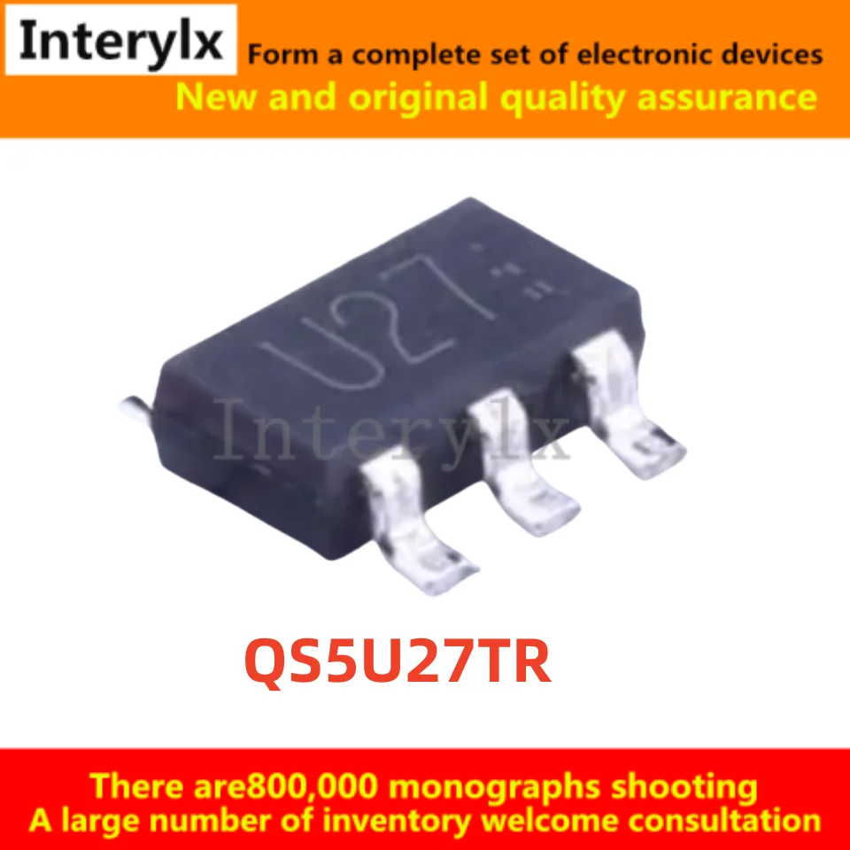 10-50Pcs/Lot QS5U27TR QS5U27 Silk screen U27 field effect transistor MOS SOT-23-5 20V 1.5A