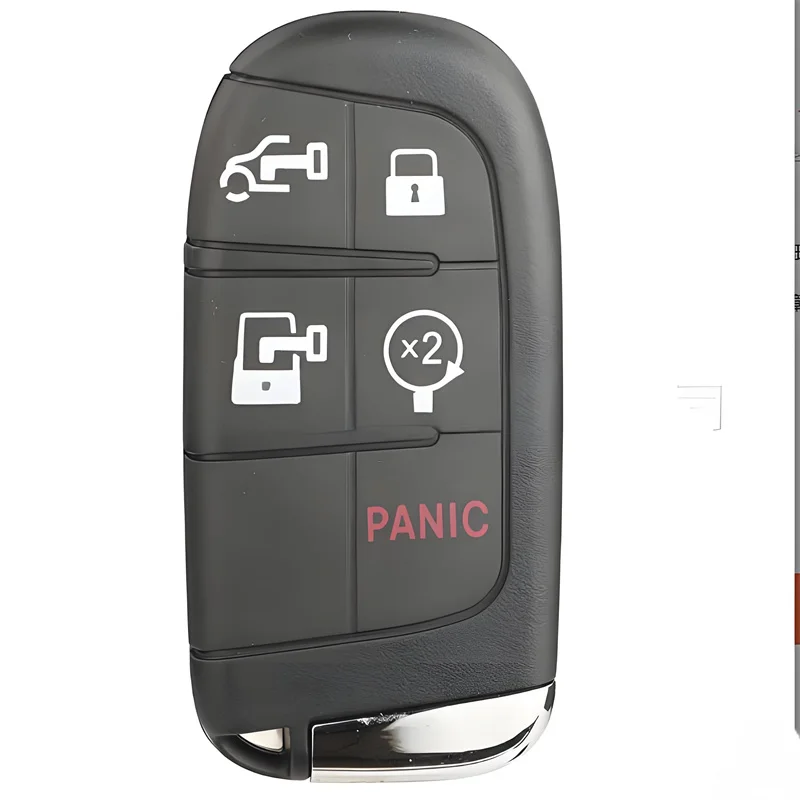 

2 шт., 4/5 кнопочный смарт-пульт дистанционного ключа автомобиля для Jeep Chrysler 200 2015-2022 300 2019-2022 Dodge Charger Challenger