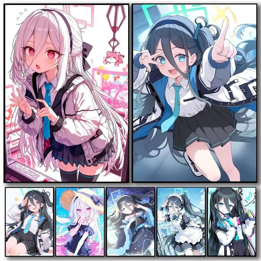 Tendou Kei Blue Archive Game Poster and Prints Wall Art Pictures for Modern Bedroom Game Room Home Decor