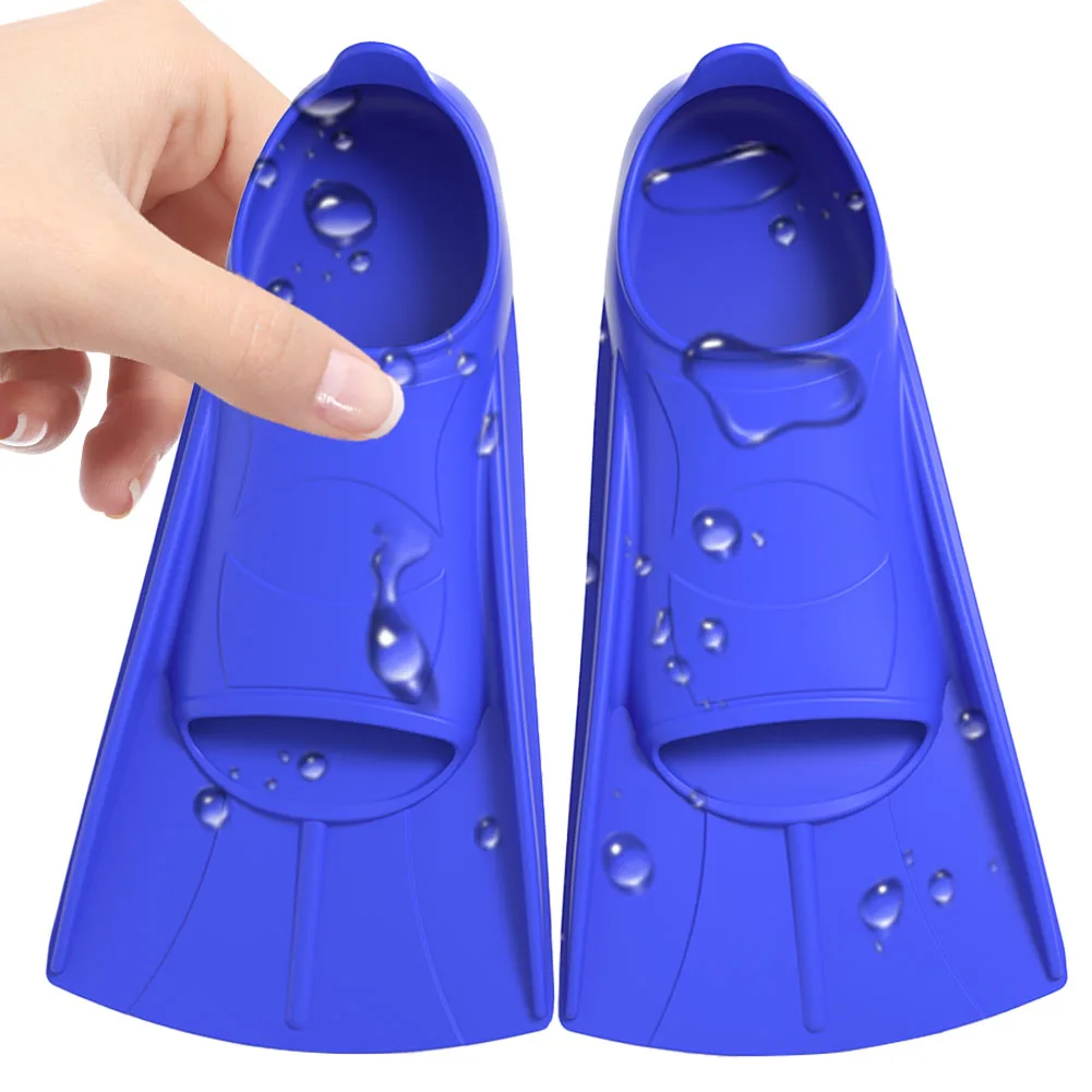 زعانف تدريب السباحة، زعانف سباحة من السيليكون، زعانف سباحة مريحة، أحذية غوص مضادة للانزلاق للأطفال والبنات والأولاد والكبار #4