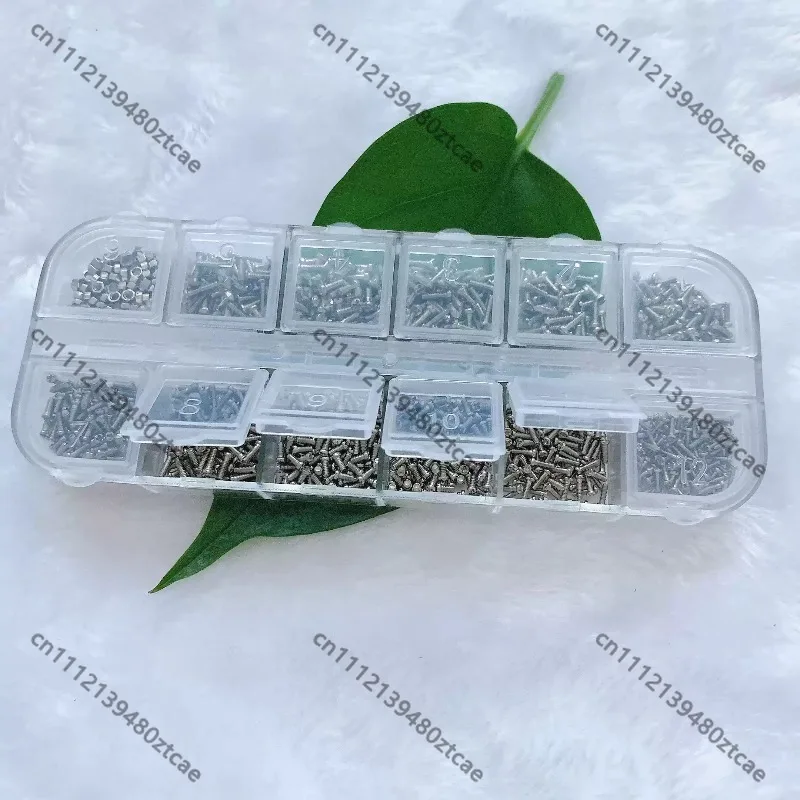 Repair Screw Kit Common Hardware Screws For Nose Pad, End Piece, Plate And Rimless Eyeglass Frame Disassembly Maintenance