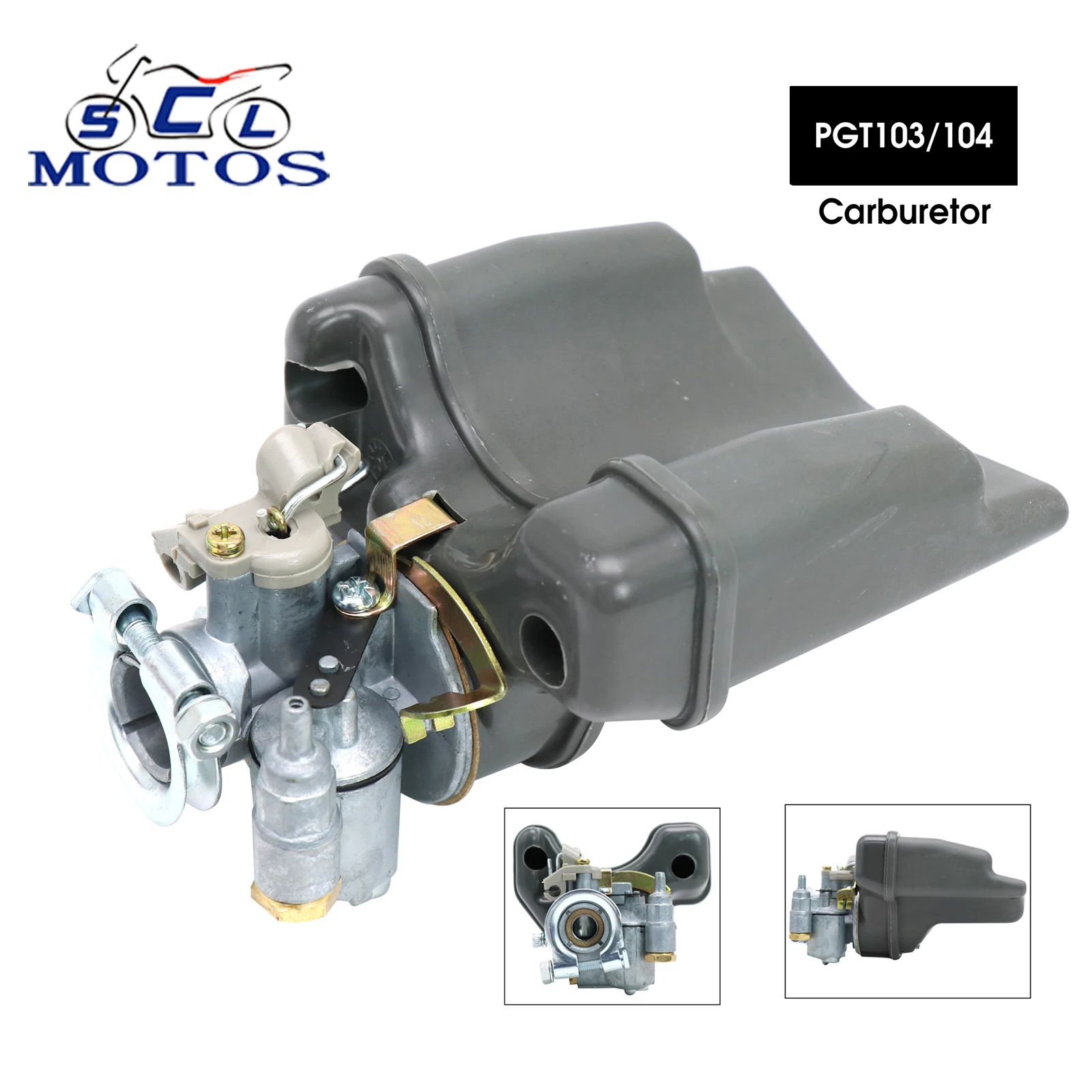 Sclmotos 50cc 70cc Moped Carburetor PGT103 PGT104 For Peugeot 103 SP MVL 12mm Carburettor Air Filter Carburetor Kits