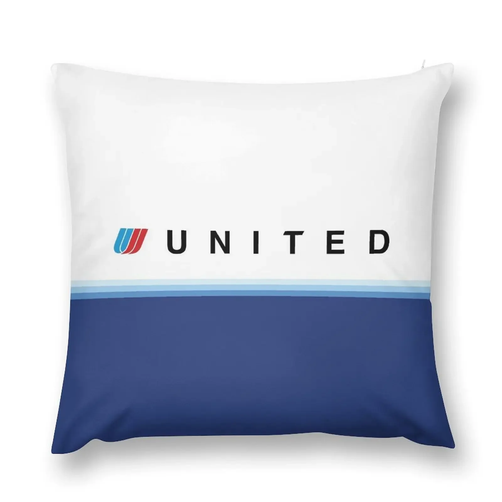 United Airlines Blue Tulip Livery Throw Pillow Pillowcase Christmas Covers pillow