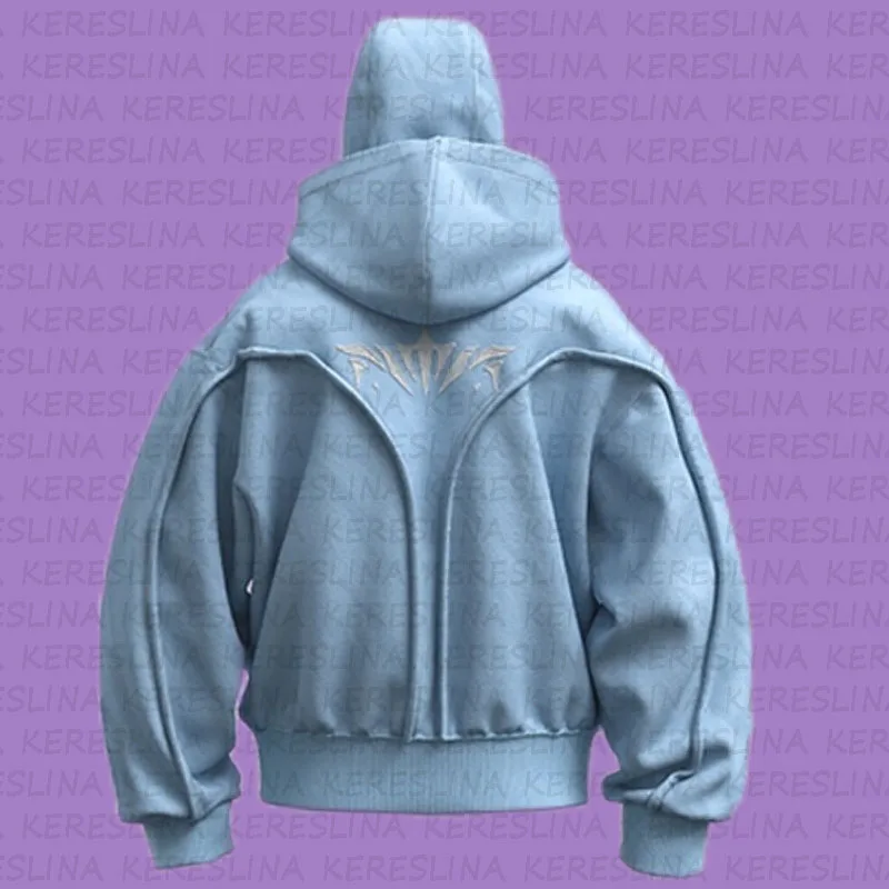 2024, grenzüberschreitender Herbst/Winter, trendiger Marken-High-Street-Hoodie mit Kapuze für Männer und Frauen, Y2K High Street Loose Retro Double Hat