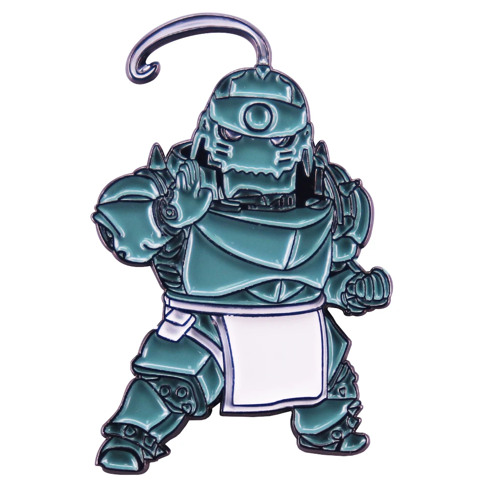 Personaje de anime Fullmetal Alchemist Alphonse Elric Pin insignia Otaku regalo dibujos animados