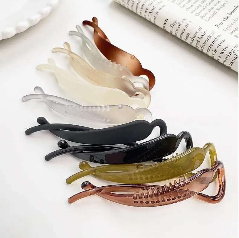 Korean Ins Fashion simple banana clip vertical clip ponytail hair clip headdress new horizontal clip