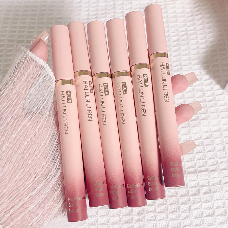 6 Color New Waterproof Lip Glaze Velvet Fog Matte Solid Lipstick Students Are Easy To Wear Lasting Moisturizing Korean Lipstick