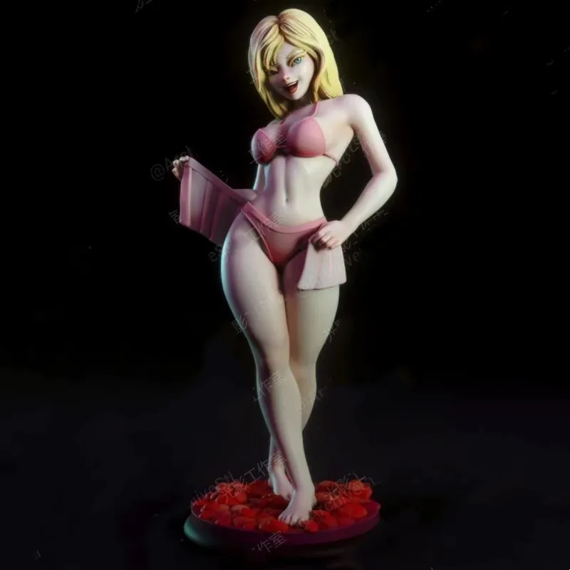 

Playful Girl Resin Figure 1/24 Scale 75mm Diy Assembly Model Kit Unassembled and Unpainted Statuettes Toys