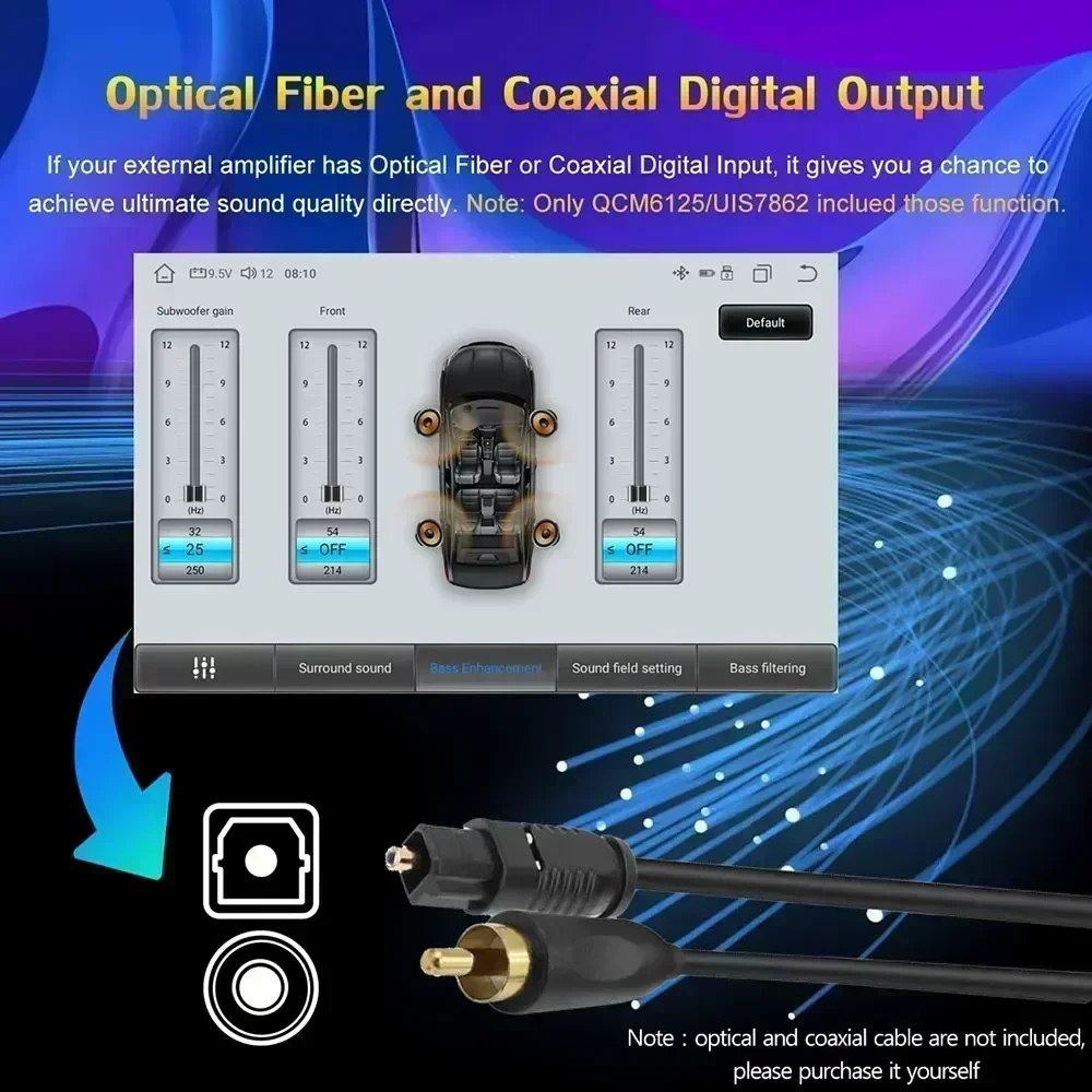 أندرويد 13 8 + 256G السيارات Carplay راديو السيارة لتحديد المواقع والملاحة شاشة تعمل باللمس الوسائط المتعددة مشغل فيديو العالمي 7 بوصة Autoradio ستيريو #6