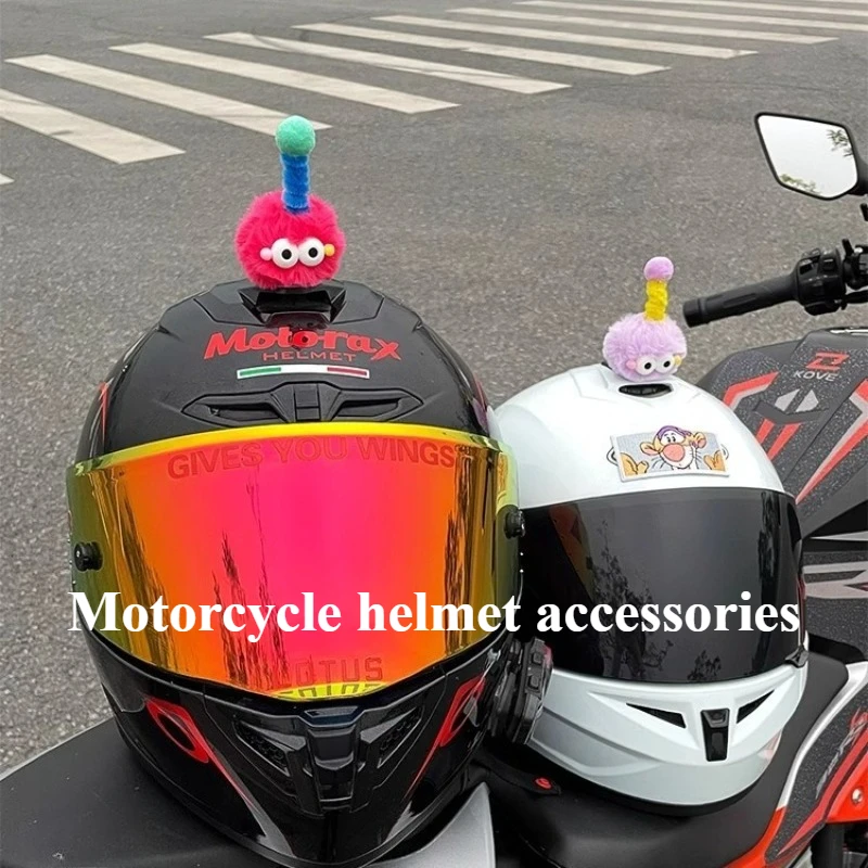 Funny Motorcycle Helmet Decorations Motorcycle Accessories Ski Helmet Cute Cat Ears Electric Car Creative Accessories