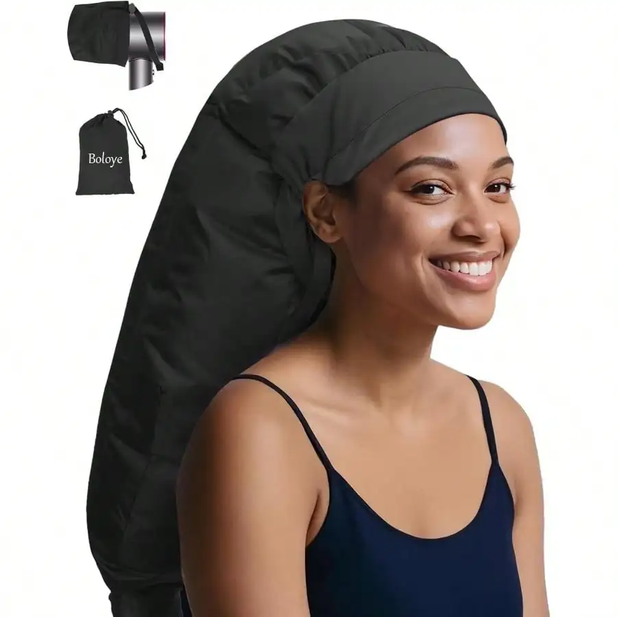 

XAPY Hair Dryer Bonnet Attacent 28.5" XL Hooded Dryer Cap For Faster Drg And Deep Condining Ea-Large Ace Fi Thick Curly Hair