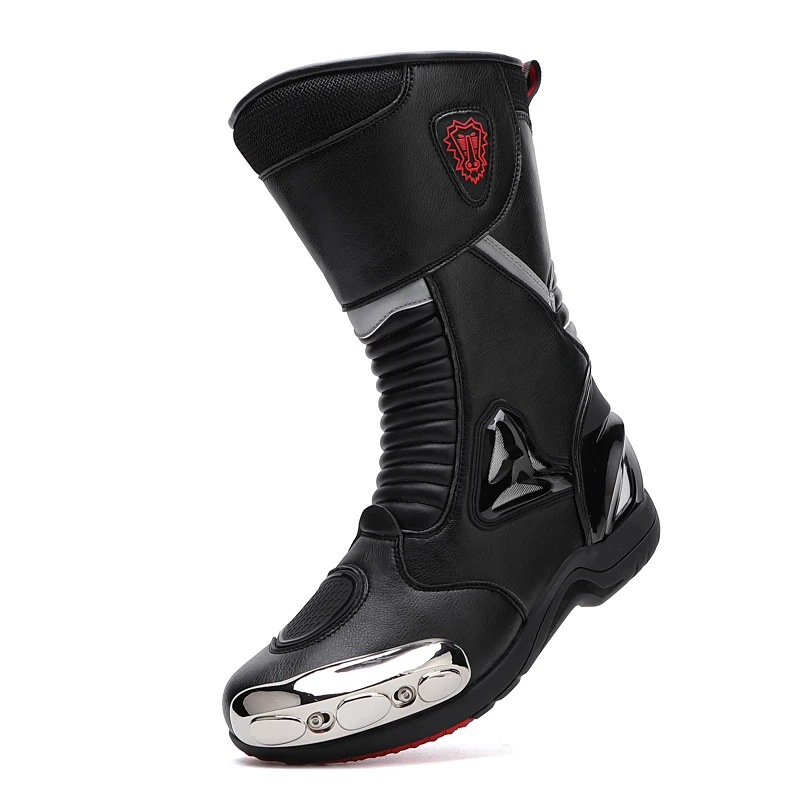 Women Motorcycle Boots Men Motocross Boots Speed Motorcycle Motorbike Rider Shoes Racing Competition High Top Boots for Men