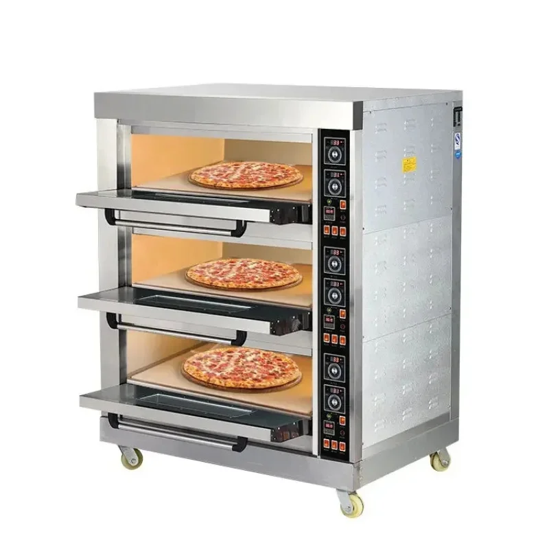 Commercial Kitchen hinery -Deck -Tray Pizza Bread New V Hotels Baking Cak and Pizzas Bakery Oven