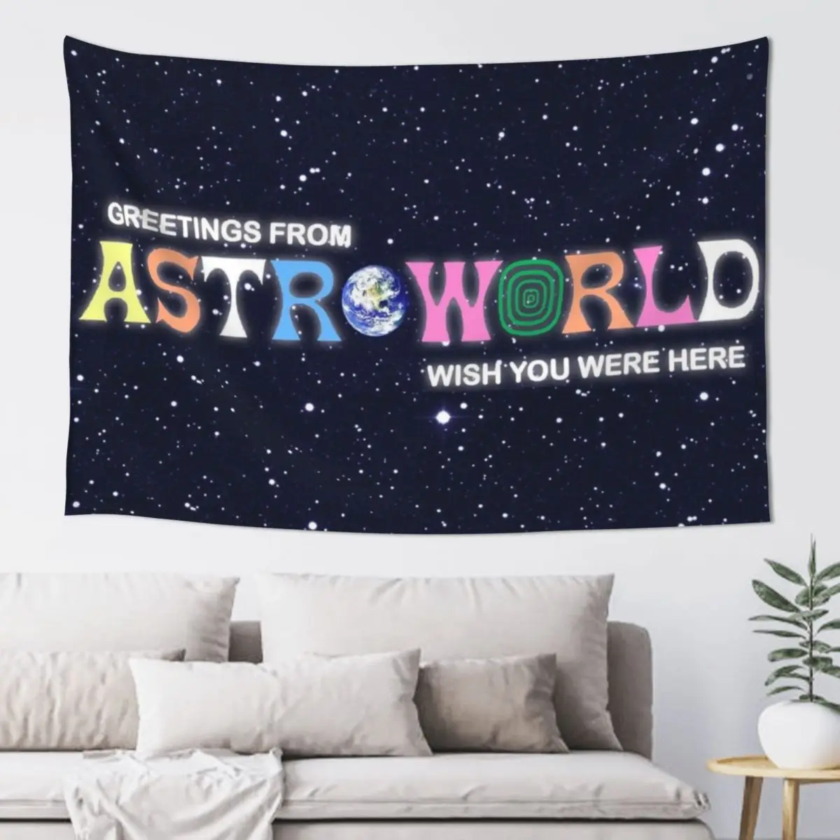 

Greetings from, Astro fan cover Tapestry Bedroom Decorations Wall Coverings Tapestry