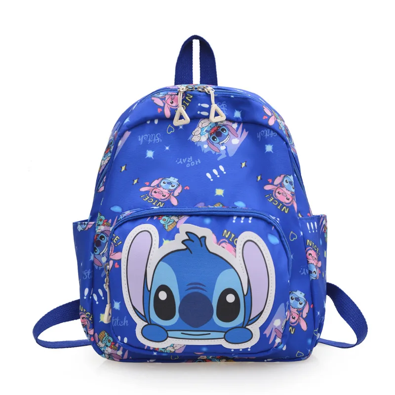 Stitch Backpack Cartoon Cute Figure Polychrome Waterproof Material Kindergarten Children Both Shoulders Casual Portable Outing - Image 6