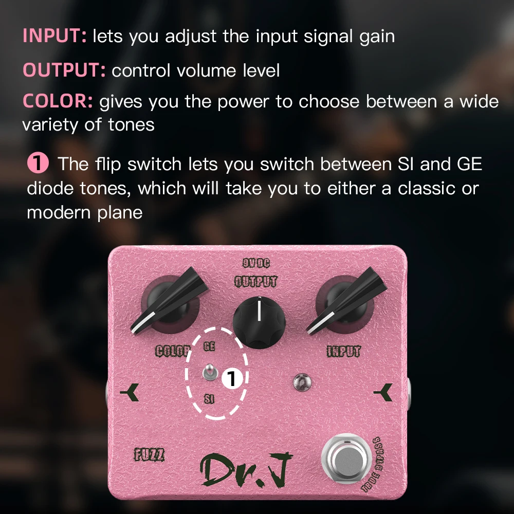 DR.J PLANES WALKER FUZZファズ JOYO JOYO Dr. Jシリーズ D56 PLANES WALKER FUZZ ギターエフェクトペダル