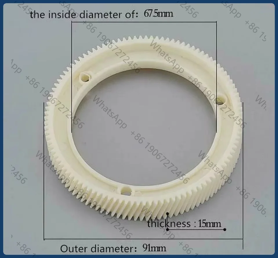1PC Milling Machine Power Feed Plastic Gear For Import Replacement Part