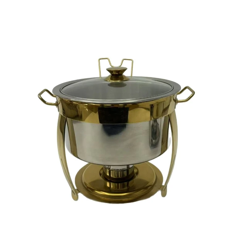 

Stainless steel round buffet stove hotel heating container insulation stove commercial restaurant alcohol stove