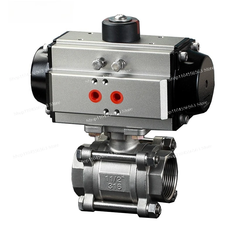 Pneumatic Ball Valve, 2-Way & 3-Way for Steam Systems and Industrial Automation Applications