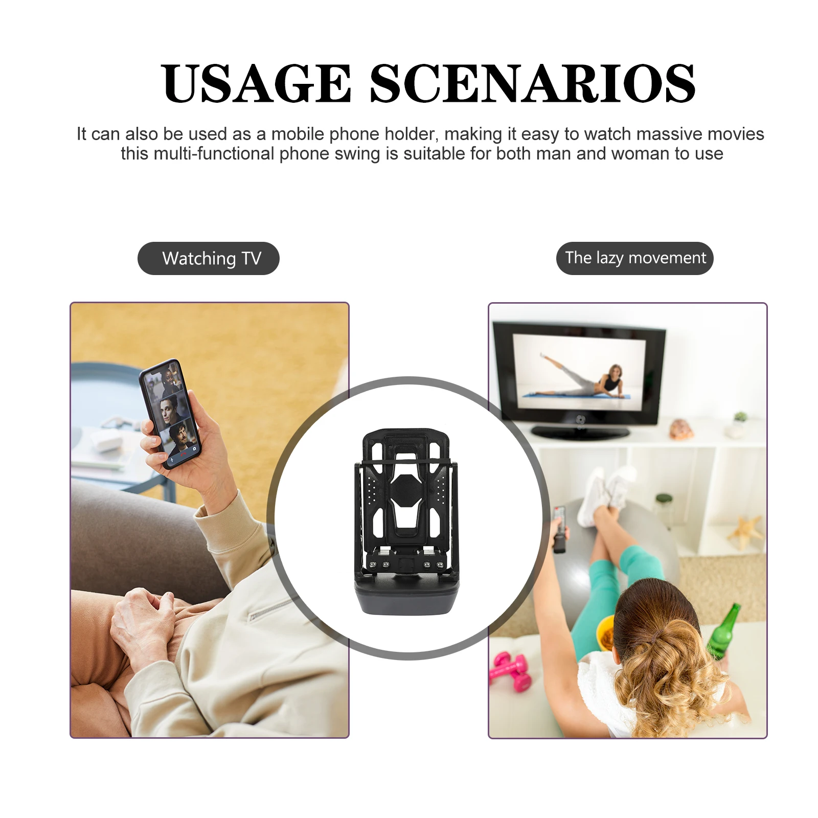 

Swing Shaker Step Counter Automatic Earning Device USB Powered Durable Safe Holder Cellphone Pedometer