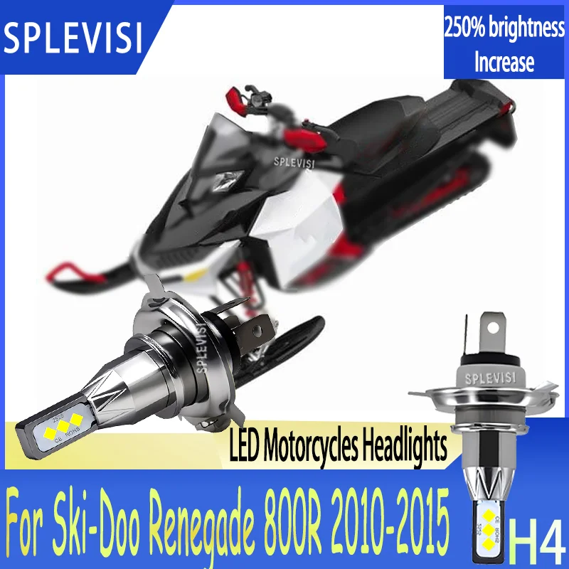 

1/2pcs Compatible with H4 and 9003 Socket Motorcycles IP67 Waterproof For Ski-Doo Renegade 800R 2010 2011 2012 2013 2014 2015