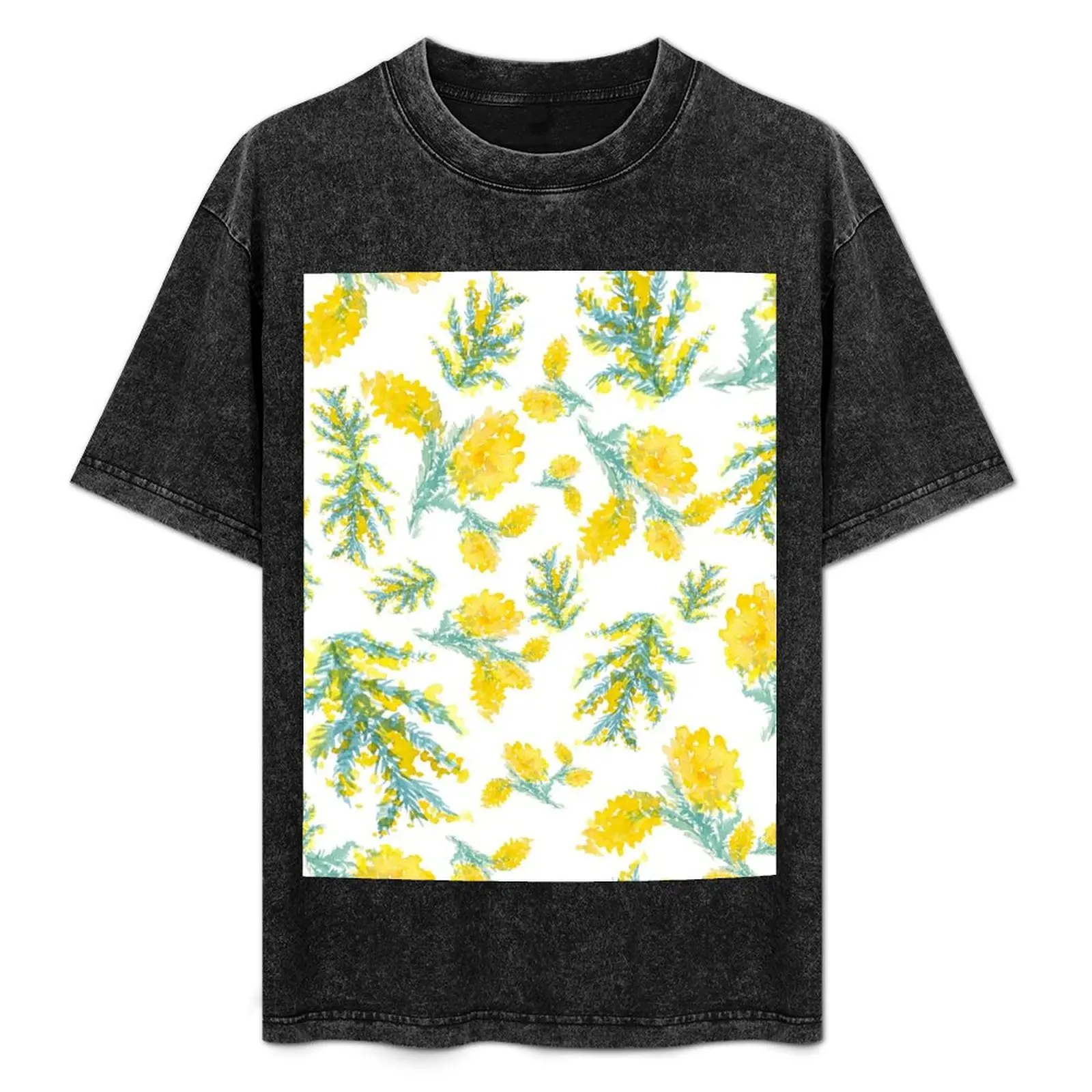 

Australian wattle flowering T-Shirt quick drying croswit shirt man t shirts for men graphic