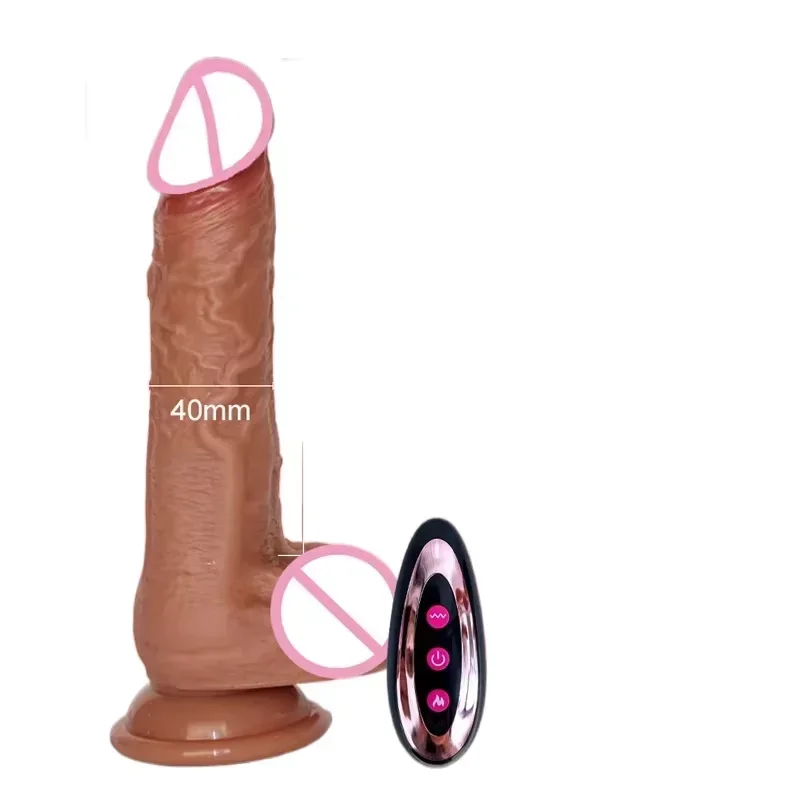 Realistic Rotating Thrusting Heated Dildo Vibrator Adult Sex Toys for Women Suction Cup Penis Anal G-spot Stimulator Couple Play