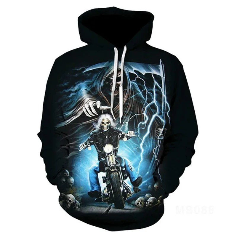 

Skull Fashion Style 3D Printed Hoodies Unisex Pullovers Hoodie Casual Sweatshirts Street Top Tracksuit