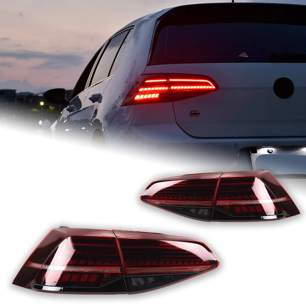 Car Lights for Golf 7 LED Tail Light 2013-2020 Golf 7.5 Tail Lamp Rear Trunk Stop Brake Dynamic Signal Animation Auto Accessory