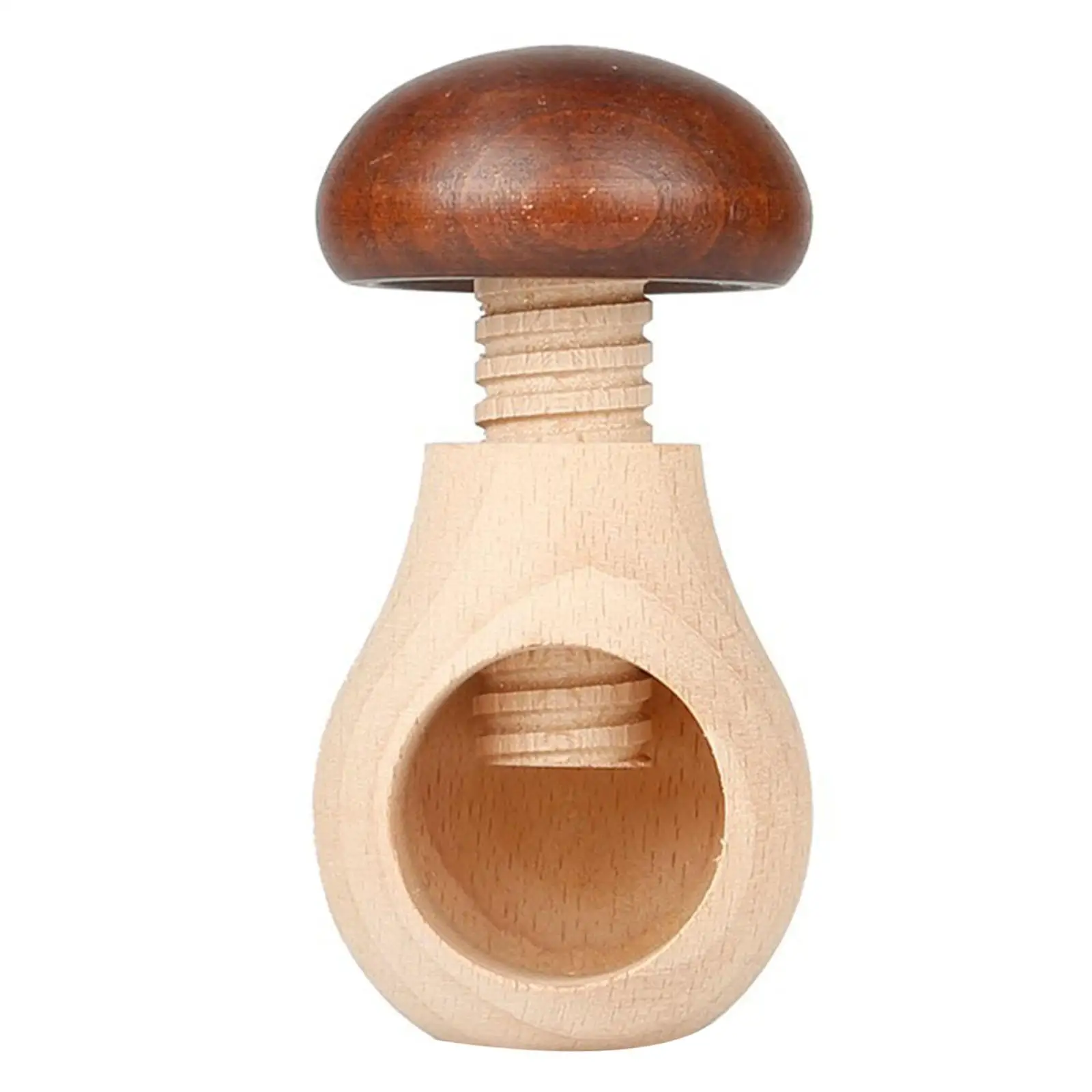 

Wooden Nutcracker Mushroom Shaped Chestnuts Opener for Almonds Walnut Pecans