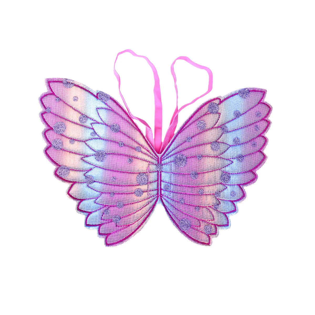 2 szt. Zestaw do cosplayu, jasnoróżowe skrzydła i różdżki dla dzieci, na występy, imprezy, urodziny, na scenę, akcesoria dla dzieci, różdżki