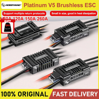 Hobbywing Platinum V5 80A 120A 150A 260A Brushless ESC Electric Speed Control Switchable BEC Output For RC Helicopter Fixed-Wing