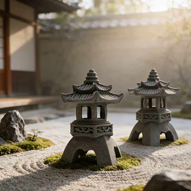 

Garden Statue Solar Pagoda Lantern Suitable for Indoor And Outdoor Use Perfect for Adding Zen Asian Touch to Your Landscape