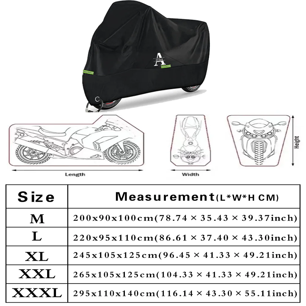 شخصية مخصصة للماء غطاء دراجة نارية في الهواء الطلق دراجة نارية المطر دعوى الغطاء الواقي الغبار والشمس #2