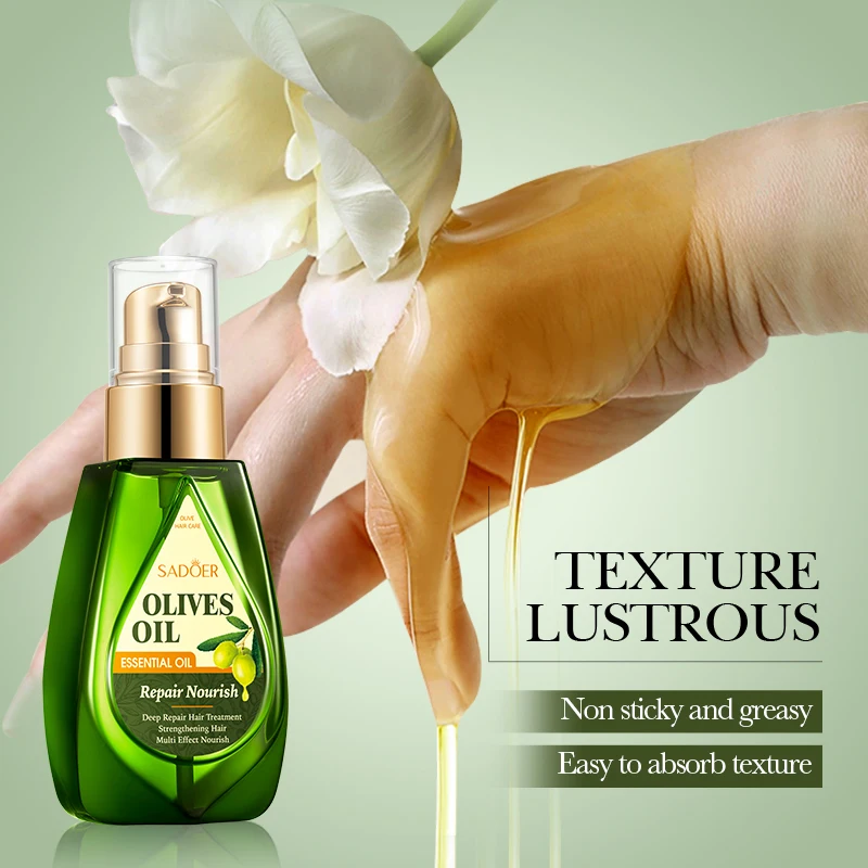 

Olive Miracle Shining Hair Essential Oil Soft Hair Conditioner Improves Moisturizing Repair Dry Hair Head Washing Massage Oil