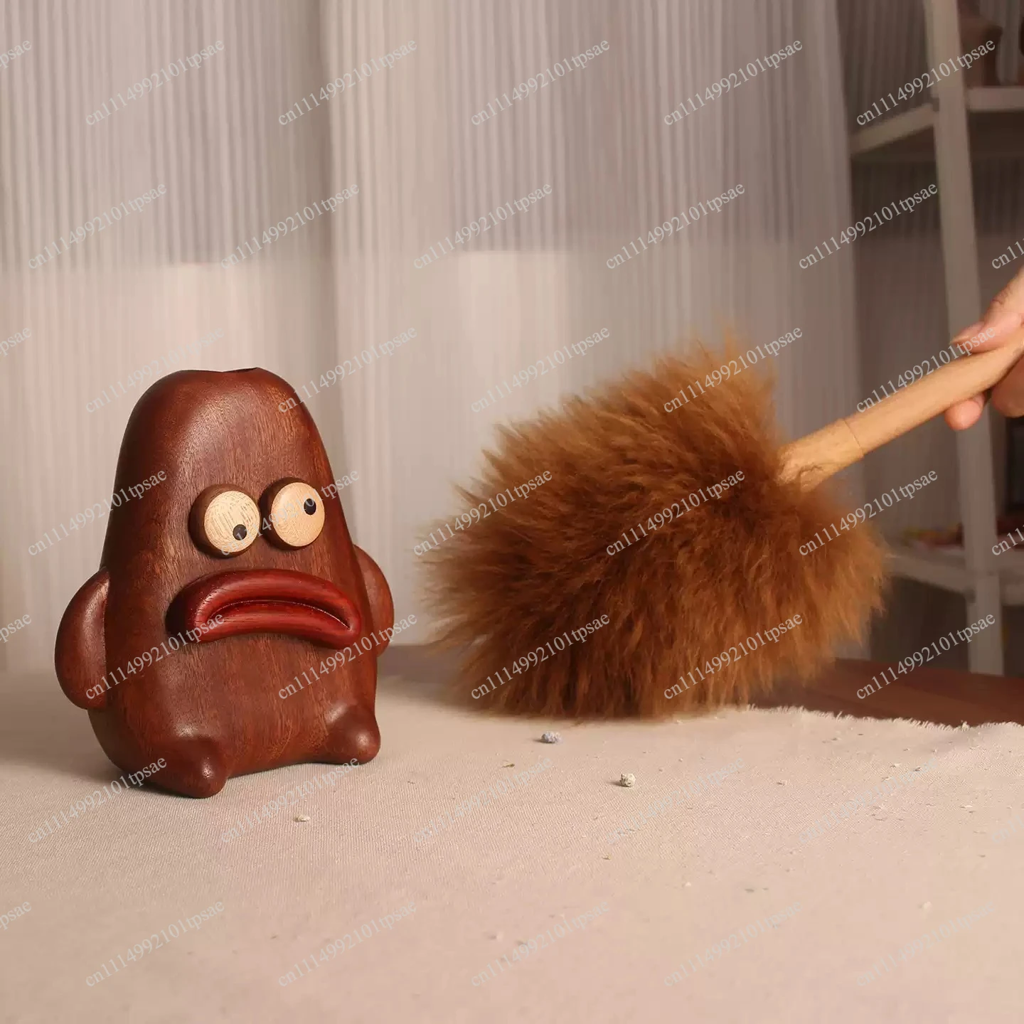 Sausage ornament dust collector, living room desktop feather dust collector