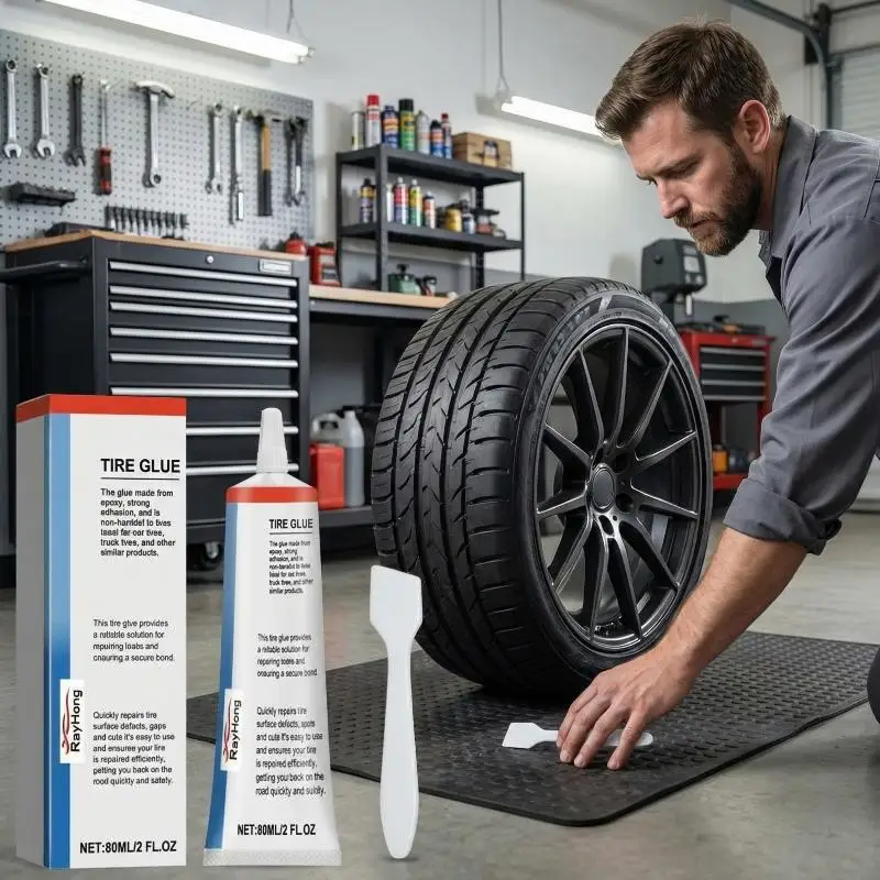 Car Tire Sidewall Repair Kit Flexible Rubber Adhesive for Crack and  Fix Long Lasting Nourishment and Oxidation Prevention