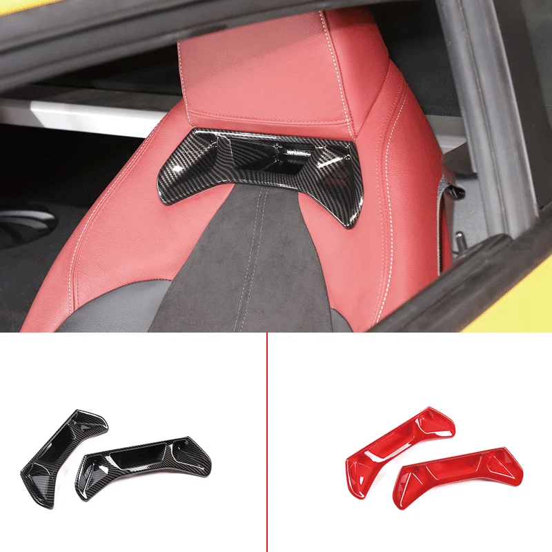 

For 2019-2022 Toyota GR Supra A90 ABS carbon fiber style car styling car seat back trim cover sticker car interior accessories