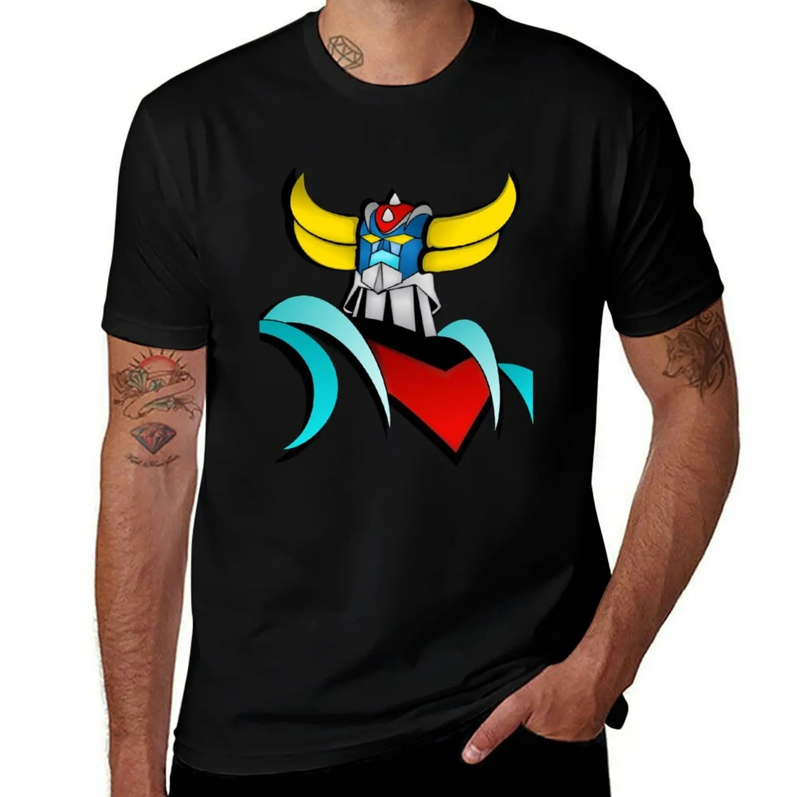 

Футболка Grendizer, Goldorak, футболки с аниме для мужчин, футболки с рисунком для мужчин, футболка