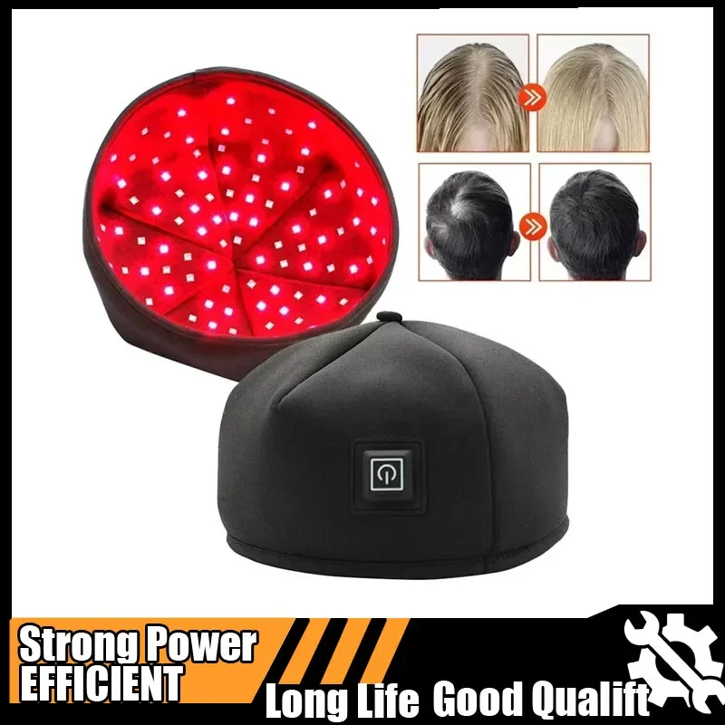 2025 غطاء العلاج بالضوء الأحمر الليزر 660nm 830nm الأحمر بالقرب من الأشعة تحت الحمراء إعادة نمو الشعر قبعة علاج تساقط الشعر خوذة أداة تدليك فروة الرأس